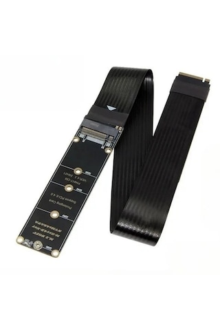 6086 M.2 Nvme Ssd Pcıe 4.0 X4 Uzatma Kablosu M Key Adaptör Riser Card Çevirici
