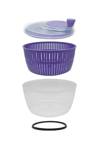 Melkan Home Salata Kurutucu & Sebze Kurutucu 5 Litre Geniş Hacimli Salata Kurutucu Mor Genel