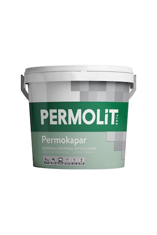Permolit Permokapar Su Bazlı İç Ve Dış Cephe Silikonlu Astar - Beyaz - 3.5 Kg.