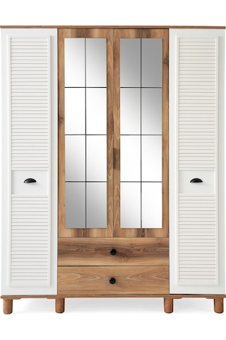 Formila Mdf 4 Kapılı Dolap-ceviz