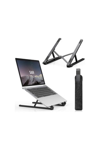 Saiji A8 Large Çok Fonksiyonlu Ayarlı Notebook Soğutuculu Çalışma Masası Siyah