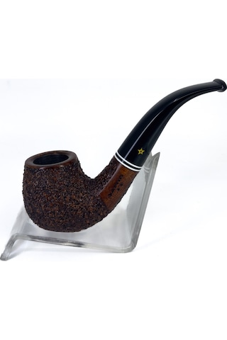 Şahin Sarı Yıldız Bent Apple 9mm Filtreli Akrilik Saplı Pipo Mod Pet-20
