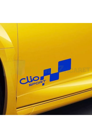 Renault Clio Sport Yan Kapı Altı Oto Sticker Yapıştırma 1 Çift