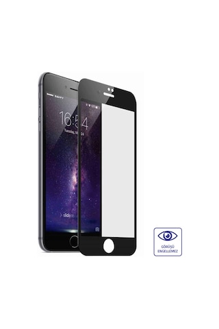 Bufalo Apple Uyumlu iPhone 7 / 8 Ekran Koruyucu Seramik Mat Nano 9D Tam Kaplama Siyah