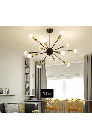 Sima Ultra Modern Altın Kirpi Avize