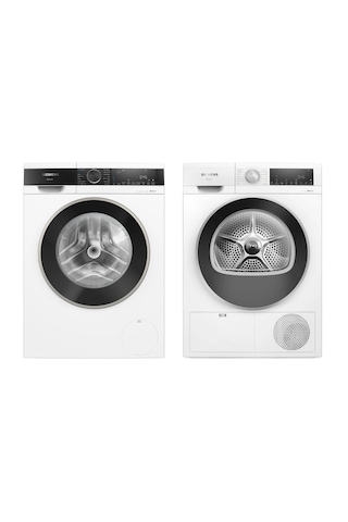 Sıemens İQ500 WQ41G2C0TR 9 KG Kurutma Makinesi + WG52A2F0TR 10 KG Çamaşır Makinesi İdos Beyaz Eşya Seti