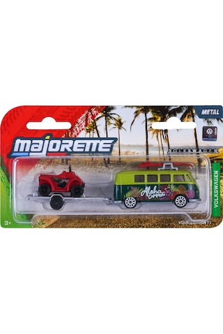 Majorette Volkswagen Trailer Cars Volkswagen T1 Yeşil Çok Renkli