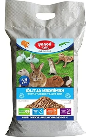 Doğal Çam Pelet Tavşan Kafes Altlığı - 5 Kg, 10 Lt Kapasite