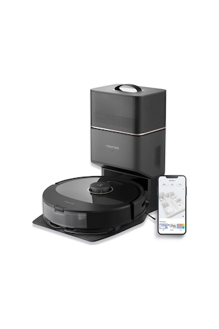 Roborock Q8 Max Plus Çöp İstasyonlu Akıllı Robot Süpürge Siyah