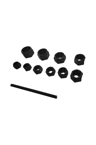 Suofeng 11 Parça Kısa Tip Hasarlı Somun Çekici Seti - Ev Araç Endüstri Tamiri İçin 3/8 İnç Anahtarla Kullanılan Çelik Malzeme Tamir Aracı