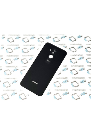 Tkgz - Mate 20 Lite Arka Pil Batarya Kapağı (Cam Kamera) Siyah
