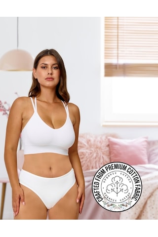 Alya Underwear Kadın Bato Tanga Pamuklu Külot, Büyük Beden String, 5'li Paket- 2 Siyah, 1 Beyaz, 2 Ten Renkli P02