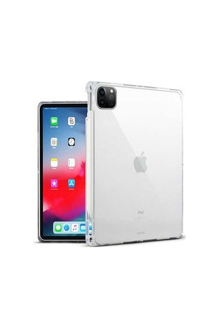Ally Apple Uyumlu iPad  Pro 11-Inch (2021)-(2020)-(2018) Kalem Yerli Şeffaf Si - Şeffaf