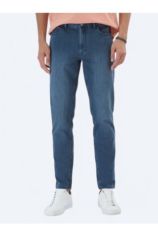 Koyu Petrol Slim Fit Denim Pamuk Karışımlı Pantolon Koyu Petrol