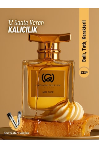Miel D Or Lüx Erkek Parfümü Edp Bal, Lavanta, Ardıç, Amber, Misk Aromatik - Odunsu