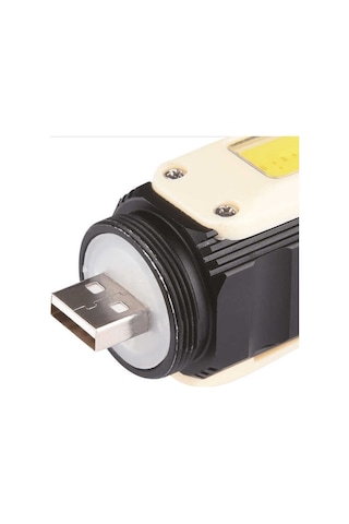Panther Pt-4272 Usb Şarjlı El Feneri Siyah