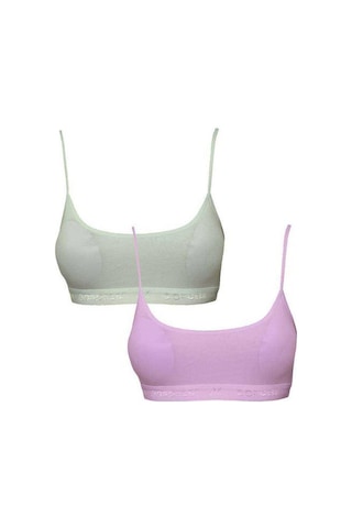 Royaleks Pedli İp Askılı Krem Ve Pembe Büstiyer 2 Adet Krem - Pembe