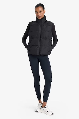 Defacto Defactofit Su İtici Regular Fit Fermuarlı Sporcu Su Geçirmez Şişme Yelek E9209ax25aubk81 Siyah