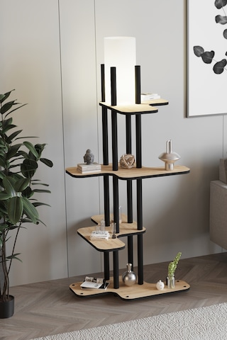 Ravilo Smyrna Raflı Lambader Meşe