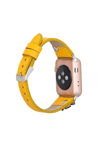 Clover Apple Watch İnce Deri Kordon