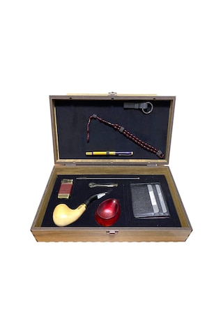 Pipsan Pipo Ahlat Ağacı Balsa Filitreli Çakmaklı Kartlık Anahtarlık Tesbih Set 605740-509255