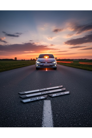 Volkswagen Polo 5 Krom Kapı Eşik Koruması Black Edition 2009-2014 4 Parça