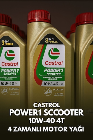 Castrol Power1 Scooter 10w-40 4t Motor Yağı Yeni Yüz Castrol Power1 Scooter 10w-40 4t Motor Yağı Yeni Yüz