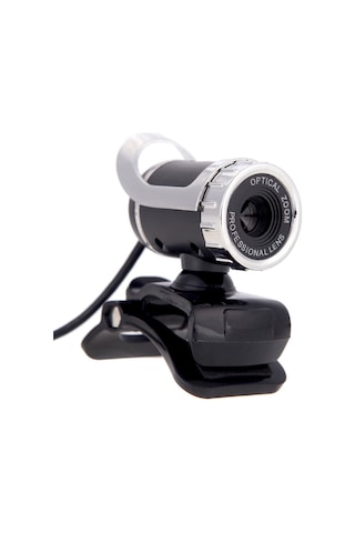 Leezsing Yüksek Kaliteli Usb Web Kamerası: 360 Derece Dönebilir, Mikrofonlu, Gümüş Renk, Bilgisayar Ve Laptop Uyumlu