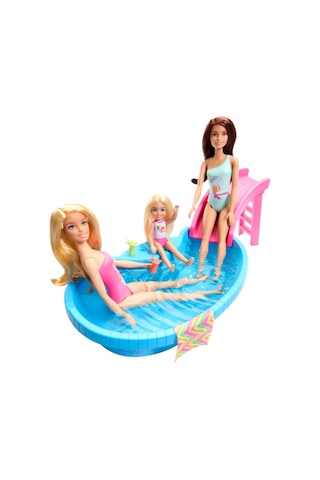 Barbie Bebek Ve Havuz Oyun Seti