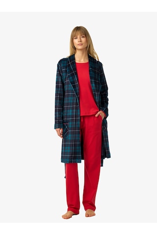 Blackspade Kadın Polar Sabahlık 52256 - Ekose Desenli
