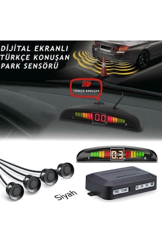 Niken Türkçe Konuşan Park Sensörü Siyah