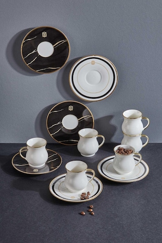 Neva N3251 Marble Plus 6 Kişilik Kahve Fincan Takımı