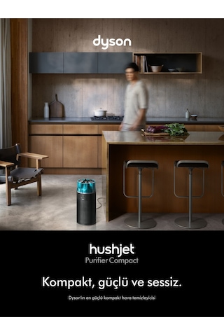 Dyson Hushjet Kompakt Hava Temizleyici Siyah/turkuaz