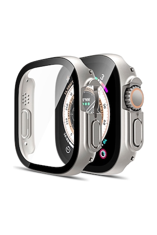 Forzacase Apple Uyumlu Watch Ultra 3 49mm İle Önü Kapalı Ekran Korumalı Sert Rubber Kılıf - Fc015