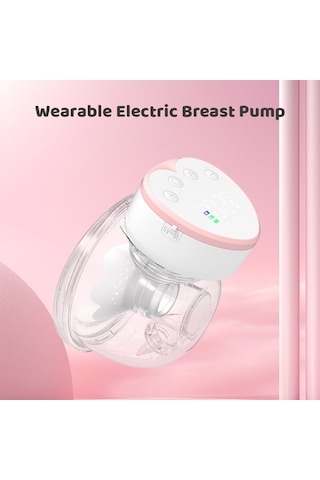 Moveevo Giyilebilir Göğüs Pompası Eller Serbest Elektrikli Göğüs Pompası Emzirme İçin 4 Mod 12 Emiş Seviyesi Düşük Gürültü 1pc