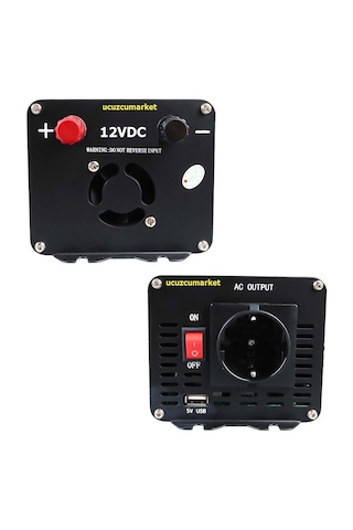 İnverter 12 Volt-300 Watt Modifıed Sinus Wave Gerçek Değer