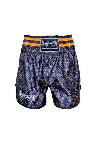 Dragondo Mt3405 Muay Thai Şortu Kick Boks Şortu Dijital Baskılı Antrenman Şortu Siyah