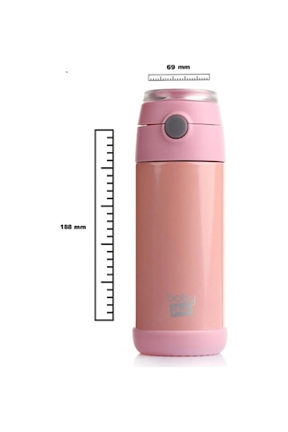 Baby Plus Baby Plus Çelik Termoslu Matara 350 Ml Pembe