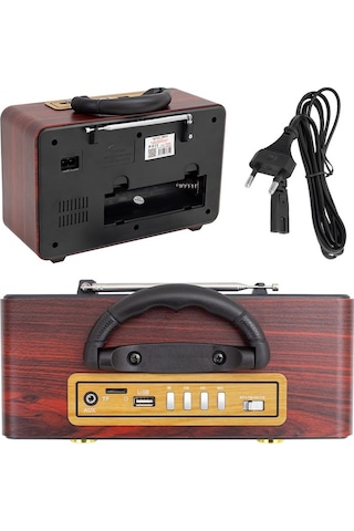 Magıcvoıce MV-114BT USB/SD/FM/Bluetooth Destekli Nostaljik Radyo