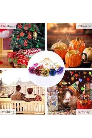 Wezone 24k Altın Varaklı Yapay Gül Seti: Hediye Kutusu Ve Çantası İle Romantik Dekorasyon