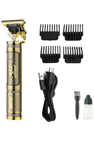 Ps-033 Çelik Kasa Profesyonel T-bıçak Saç Sakal Ense Ve Çizim Tıraş Makinesi Diğer
