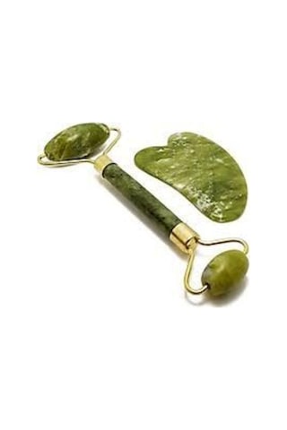 Selenofil Yeşim %100 Doğal Taş Masaj Aleti Ve Kalp Gua Sha Yüz Bakım Taşı