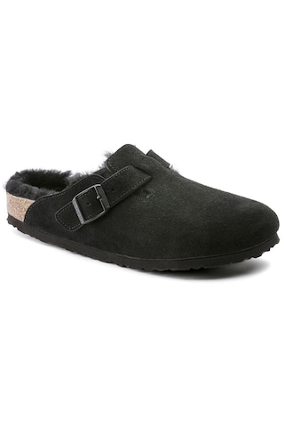 Birkenstock Boston Fell Vl Laf Kadın Ev Terlik Siyah 259883 Siyah