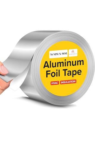 Somıneco İthal Alüminyum Folyo Bant 70 Mm X 50 M Su Geçirmez, Yük