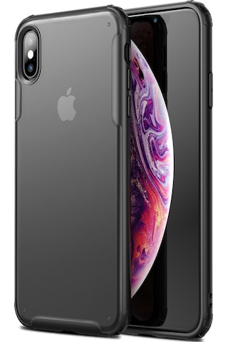 Apple Uyumlu iPhone Bikapak Elıt Mıst Xs Max Siyah Kapak