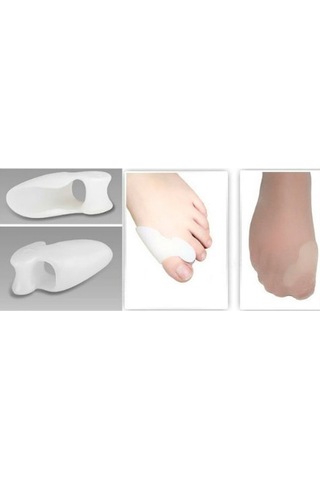 Büro Ev Ofis Personeli İçin Makaralı Ayak Parmak Koruyucu Silikon Set