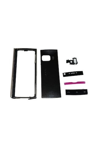 Nokia X6 Kapak Nokia X6-00 Uyumlu Siyah Ön Kapak Arka Kapak Tuş T