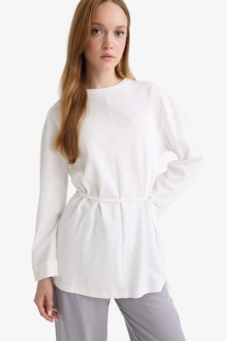 Defacto Loose Fit Bisiklet Yaka Uzun Kollu Tunik F4850ax25auer105 Ekru