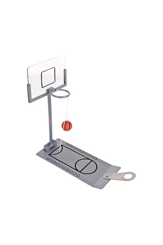 Özel Üretim Ofis Hediyesi Eğlenceli Stres Atıcı Katlanabilir Şık Masaüstü Metal Basketbol Oyunu