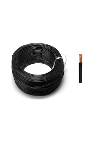 Seval H50v-k 4-sh ,siyah 4mm² 1-damar/çok Telli 1-mt Nyaf Kablo